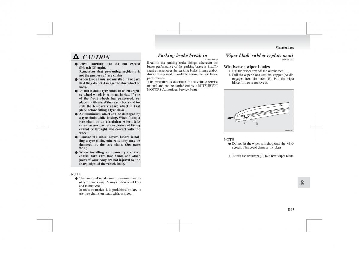 Mitsubishi ASX RVR owners manual / page 321