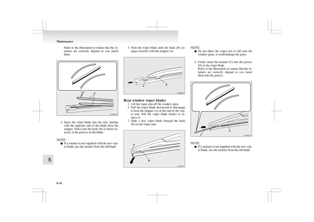 Mitsubishi ASX RVR owners manual / page 322