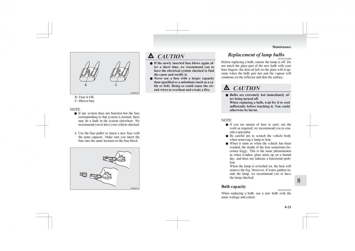 Mitsubishi ASX RVR owners manual / page 329