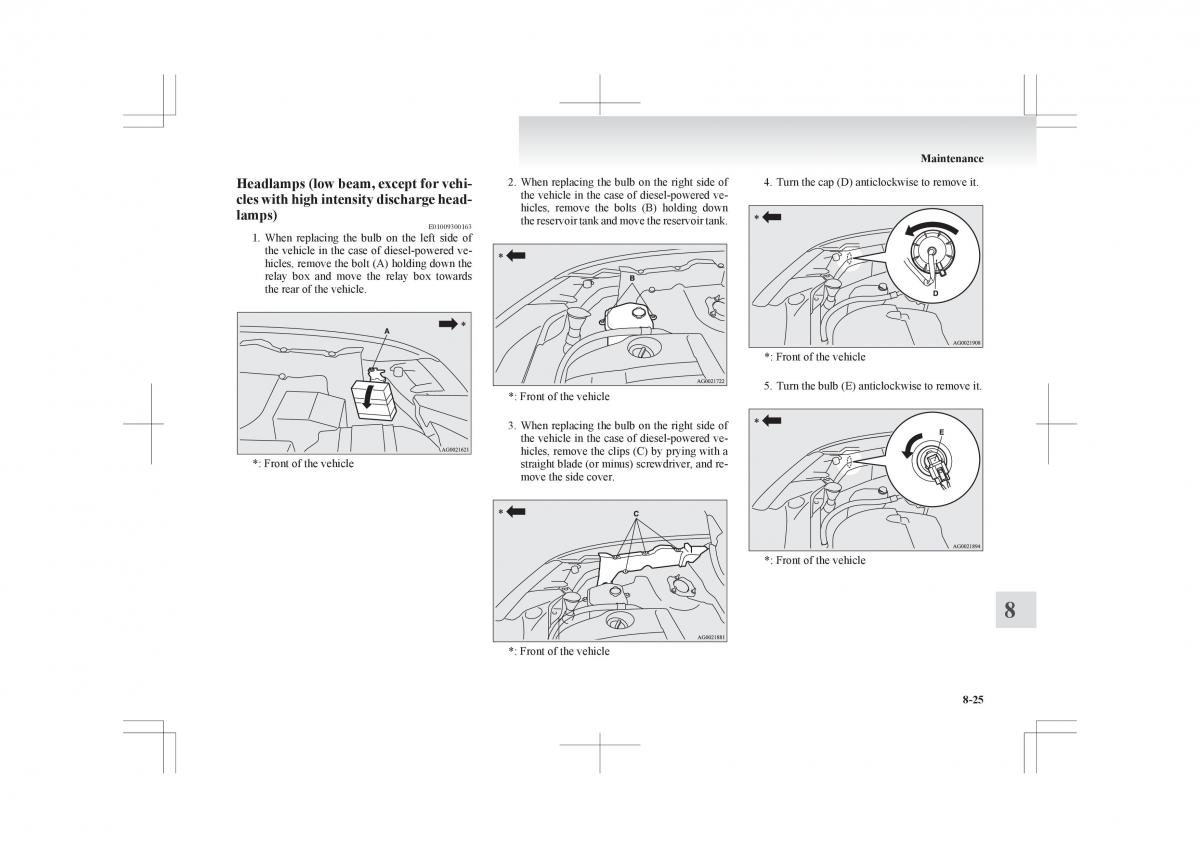 Mitsubishi ASX RVR owners manual / page 331