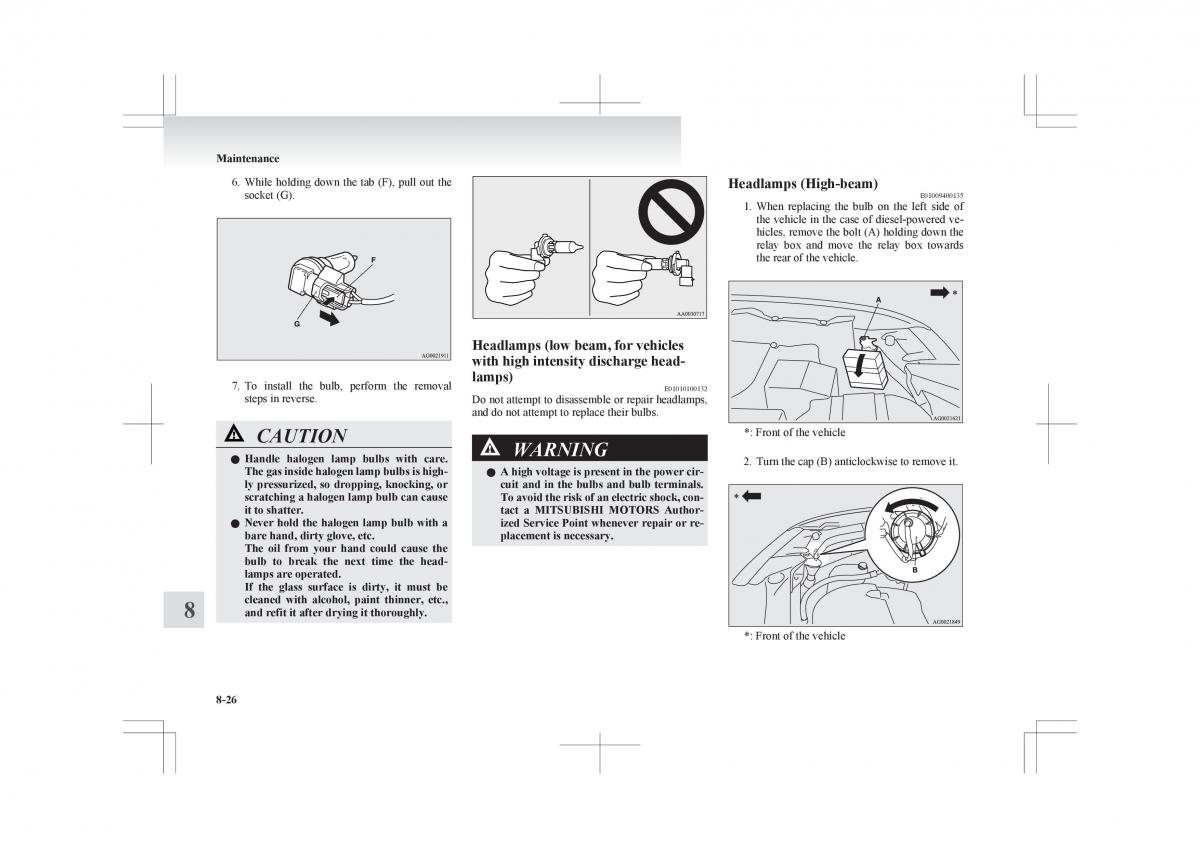 Mitsubishi ASX RVR owners manual / page 332