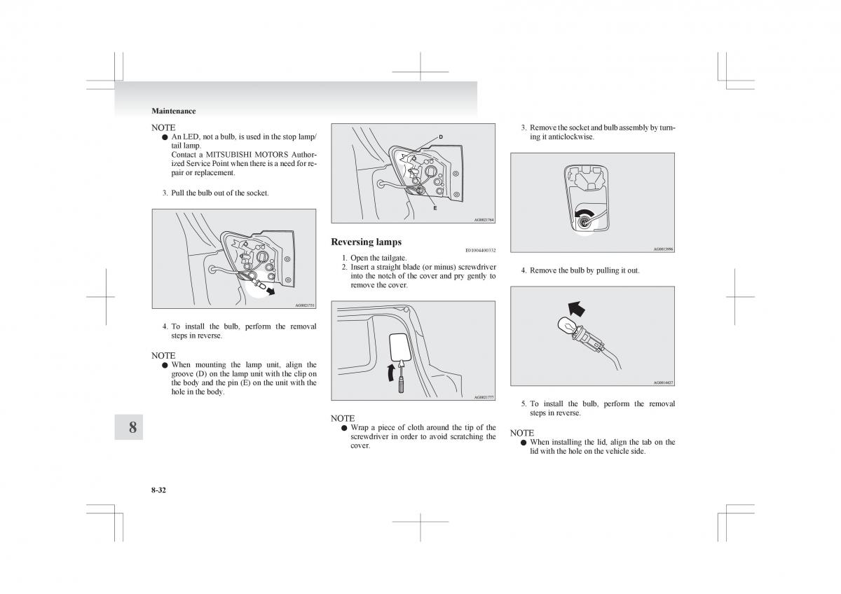 Mitsubishi ASX RVR owners manual / page 338