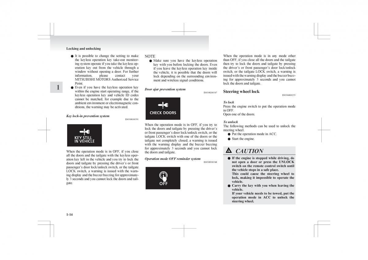 Mitsubishi ASX RVR owners manual / page 36