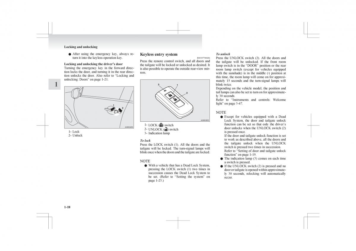 Mitsubishi ASX RVR owners manual / page 40