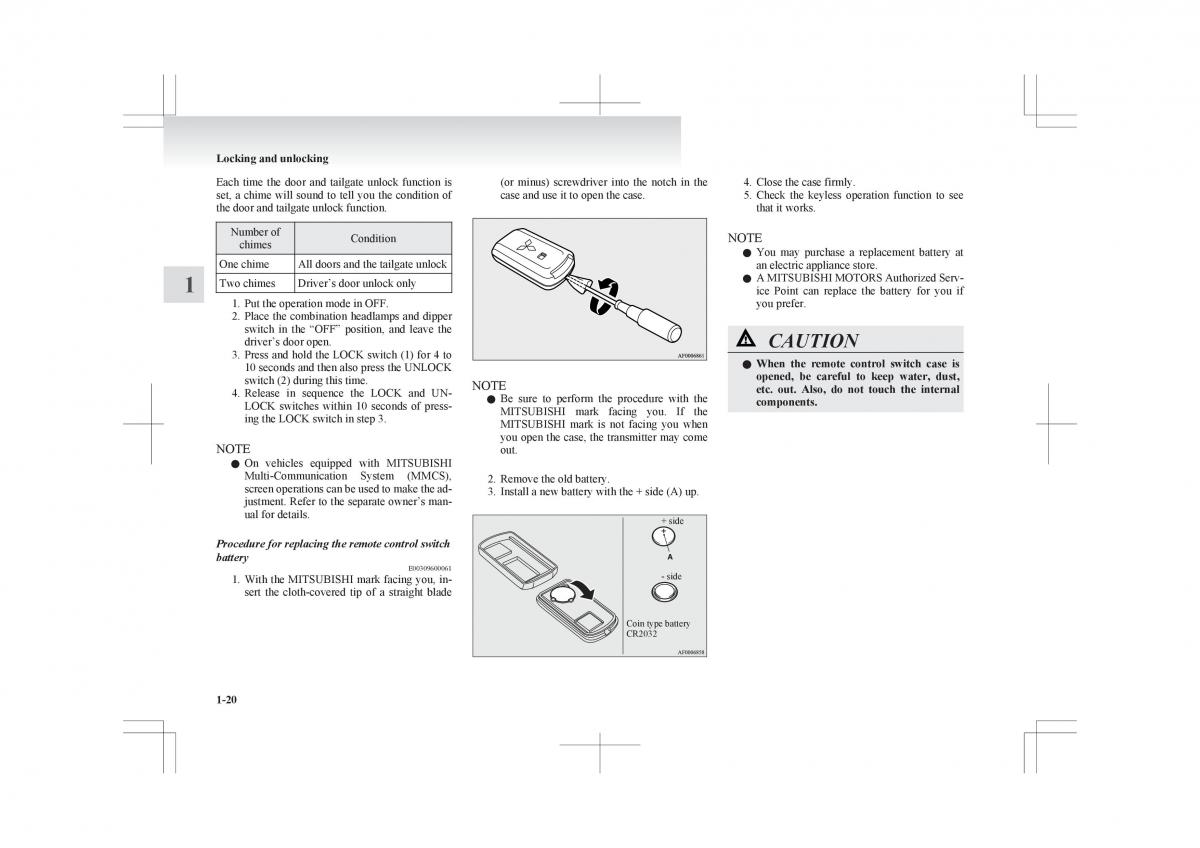 Mitsubishi ASX RVR owners manual / page 42