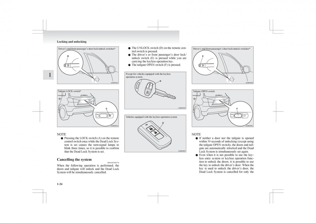 Mitsubishi ASX RVR owners manual / page 46