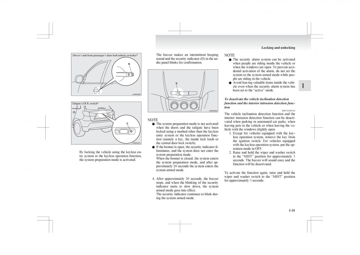 Mitsubishi ASX RVR owners manual / page 53