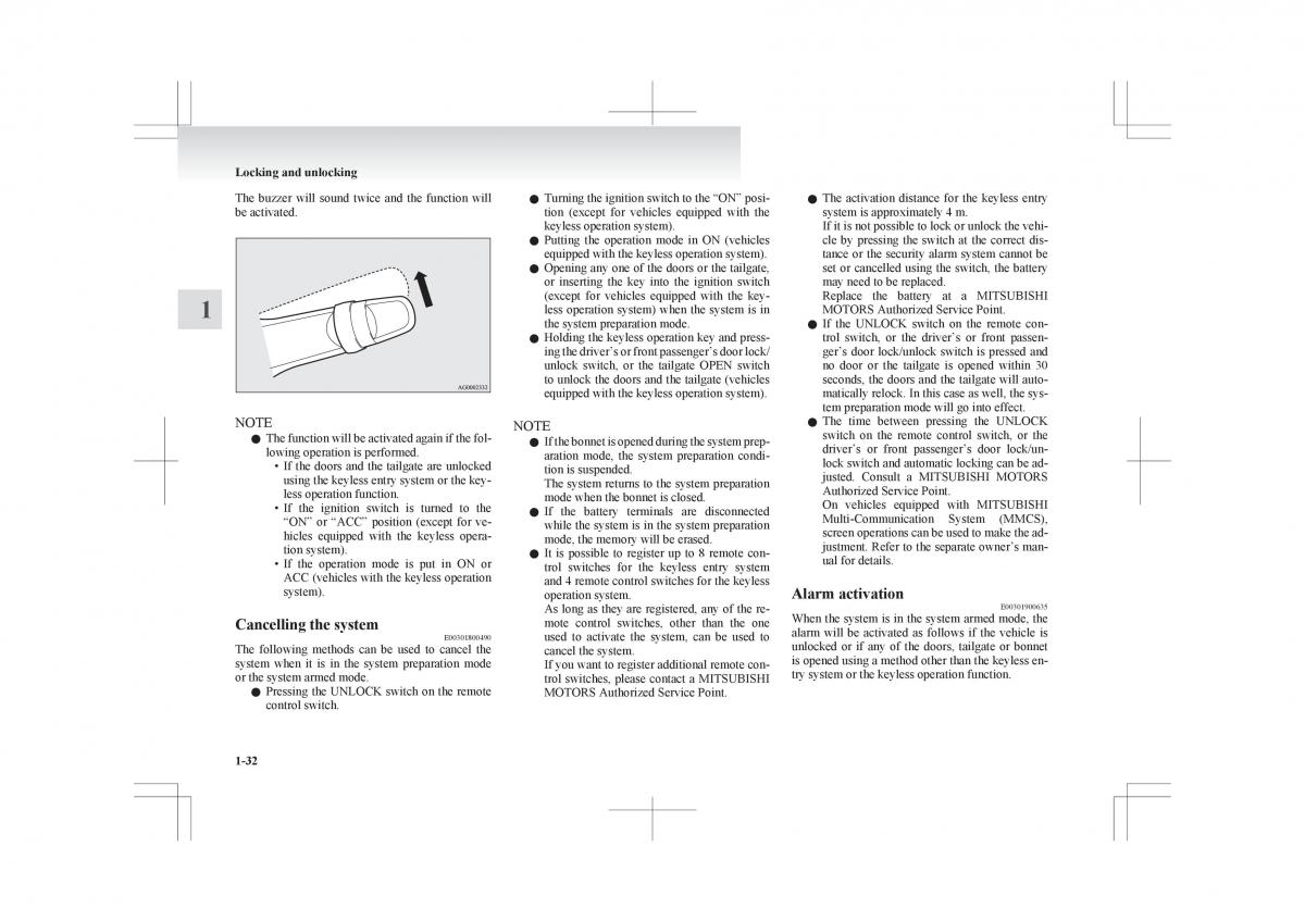 Mitsubishi ASX RVR owners manual / page 54