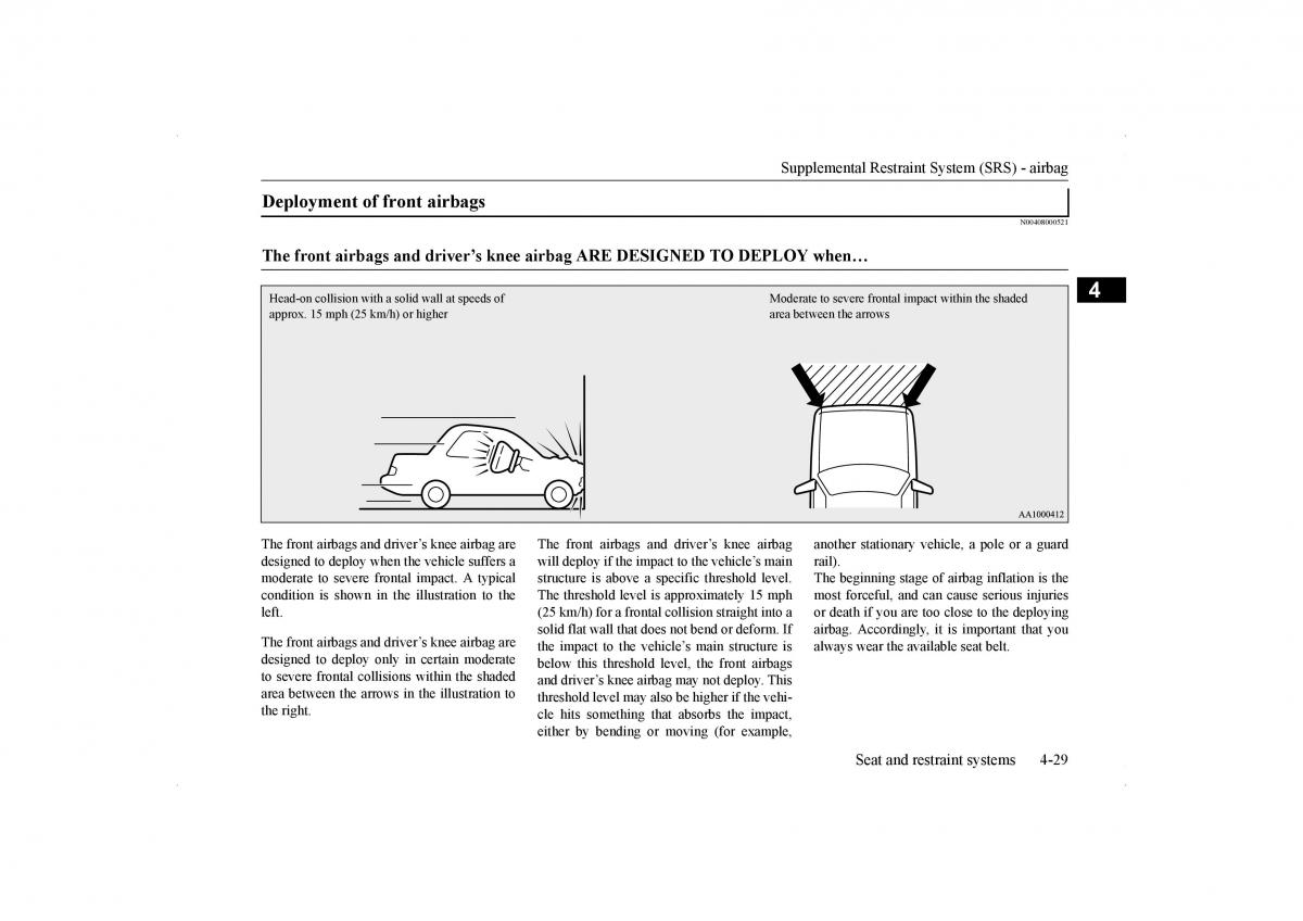 Mitsubishi Lancer VIII 8 owners manual / page 58