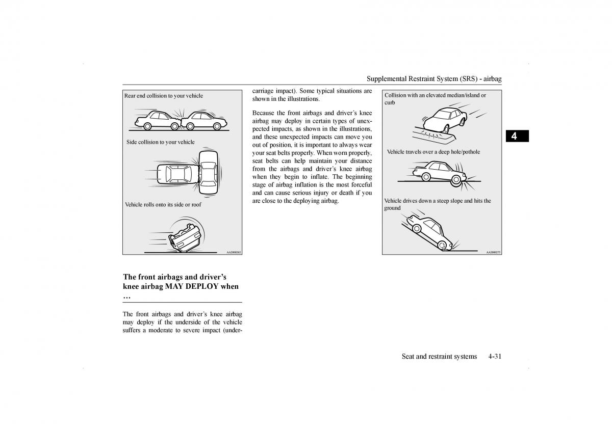 Mitsubishi Lancer VIII 8 owners manual / page 60