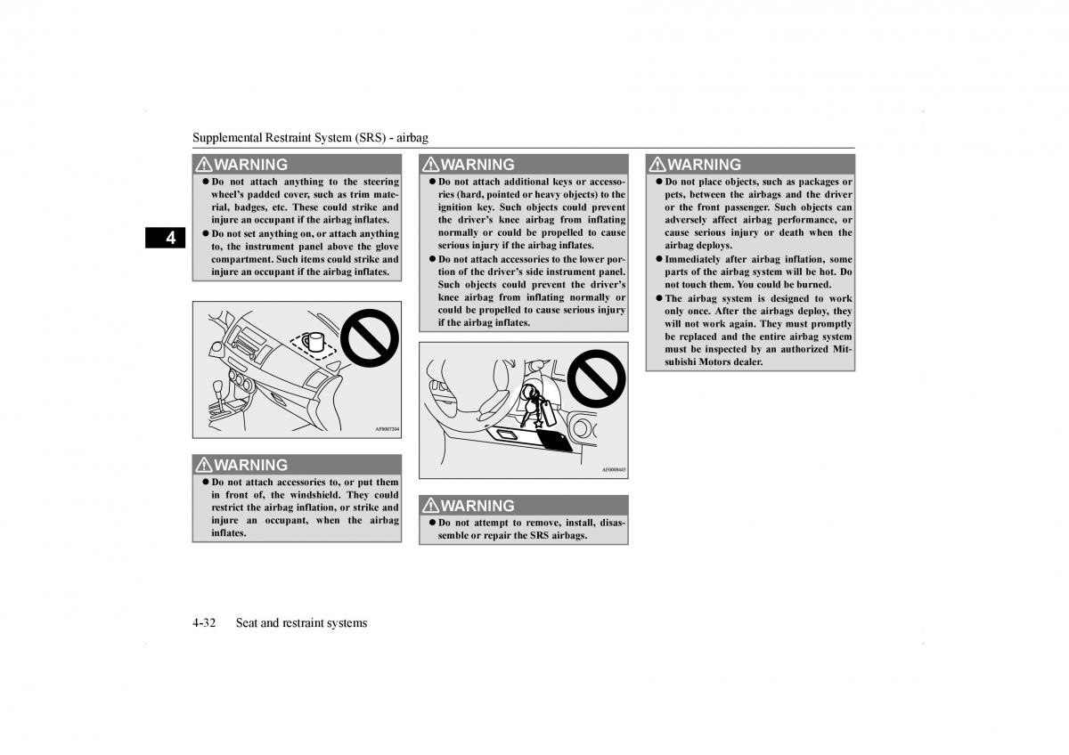 Mitsubishi Lancer VIII 8 owners manual / page 61