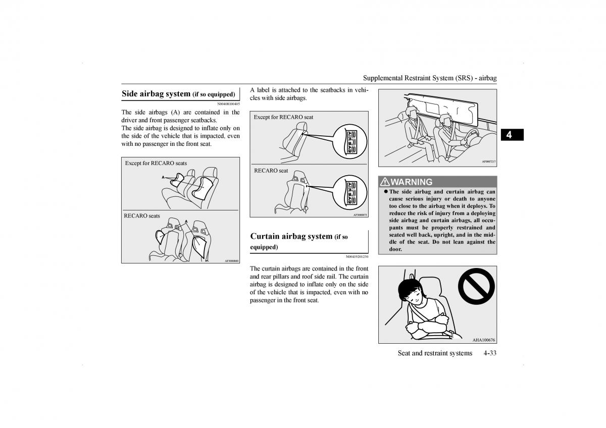 Mitsubishi Lancer VIII 8 owners manual / page 62