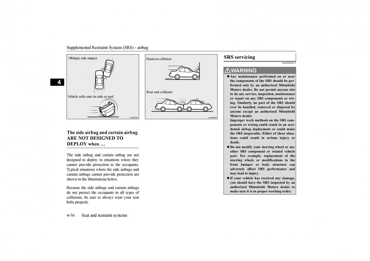 Mitsubishi Lancer VIII 8 owners manual / page 65