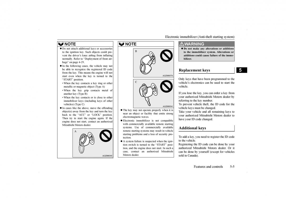 Mitsubishi Lancer VIII 8 owners manual / page 72