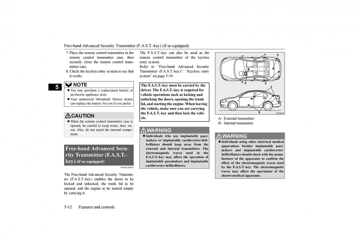 Mitsubishi Lancer VIII 8 owners manual / page 79