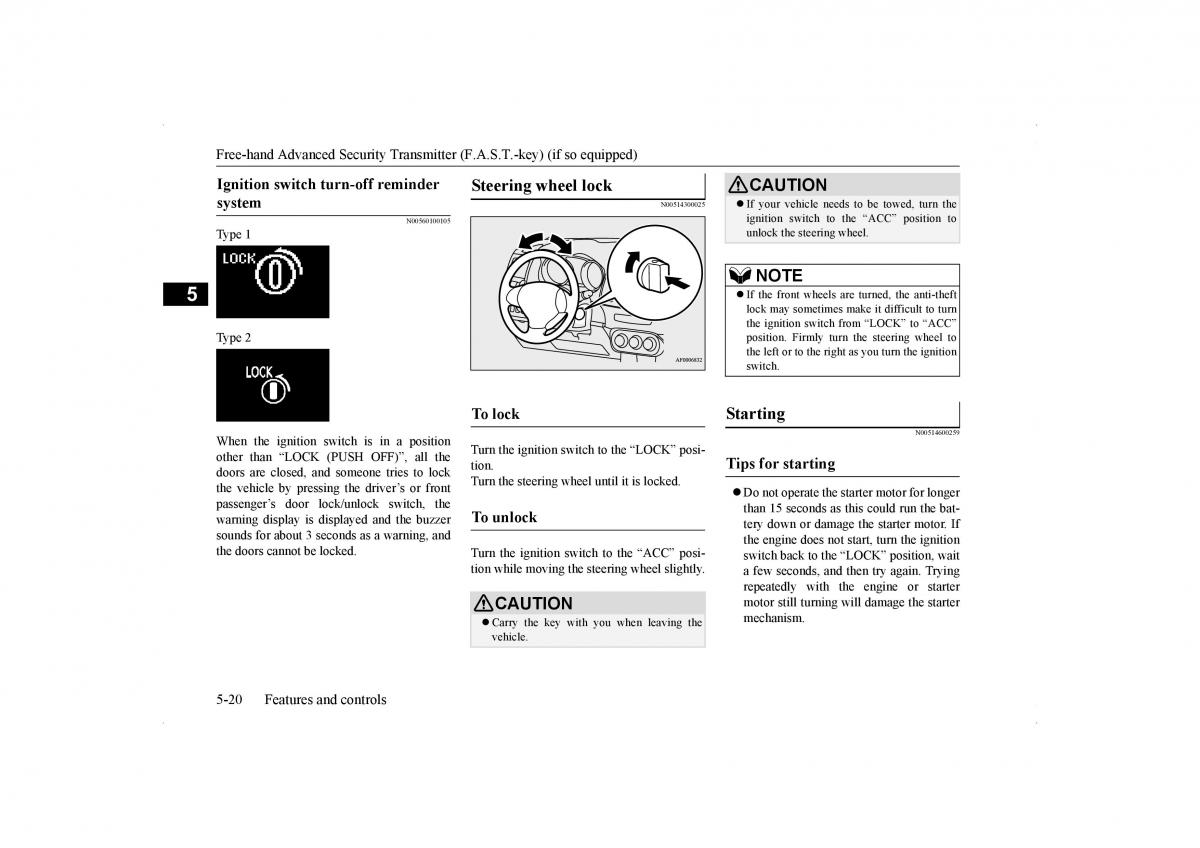 Mitsubishi Lancer VIII 8 owners manual / page 87