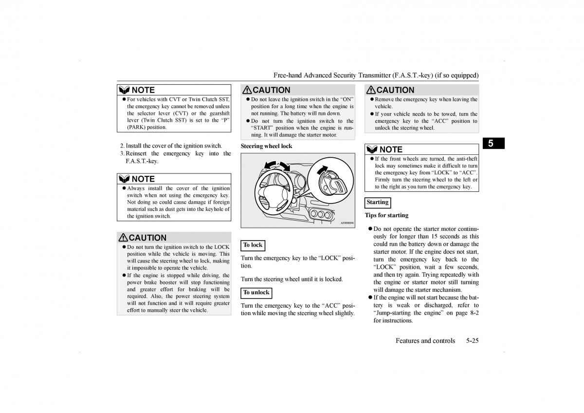 Mitsubishi Lancer VIII 8 owners manual / page 92