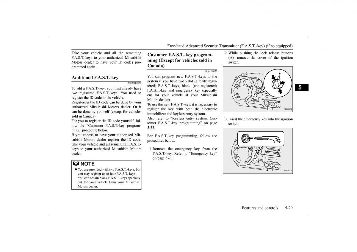 Mitsubishi Lancer VIII 8 owners manual / page 96