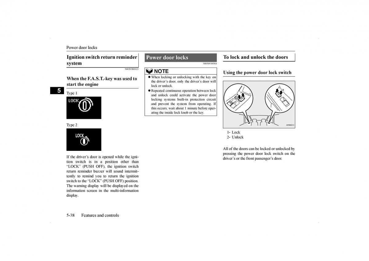 Mitsubishi Lancer VIII 8 owners manual / page 105