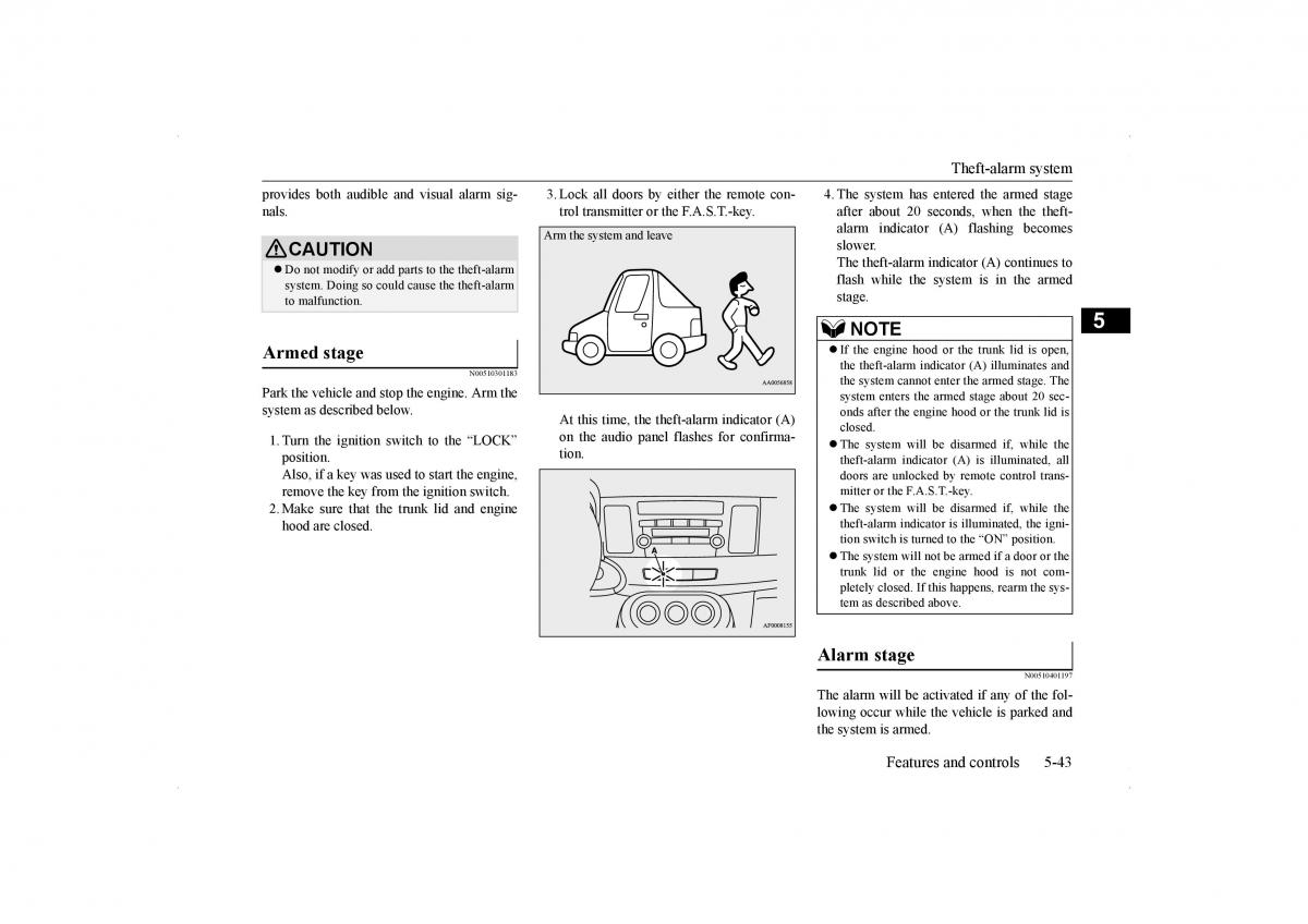 Mitsubishi Lancer VIII 8 owners manual / page 110