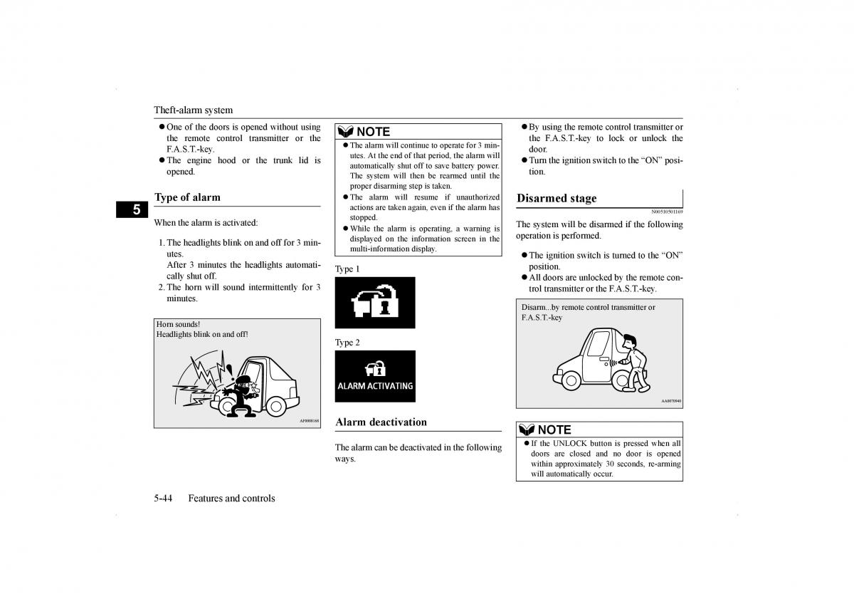 Mitsubishi Lancer VIII 8 owners manual / page 111