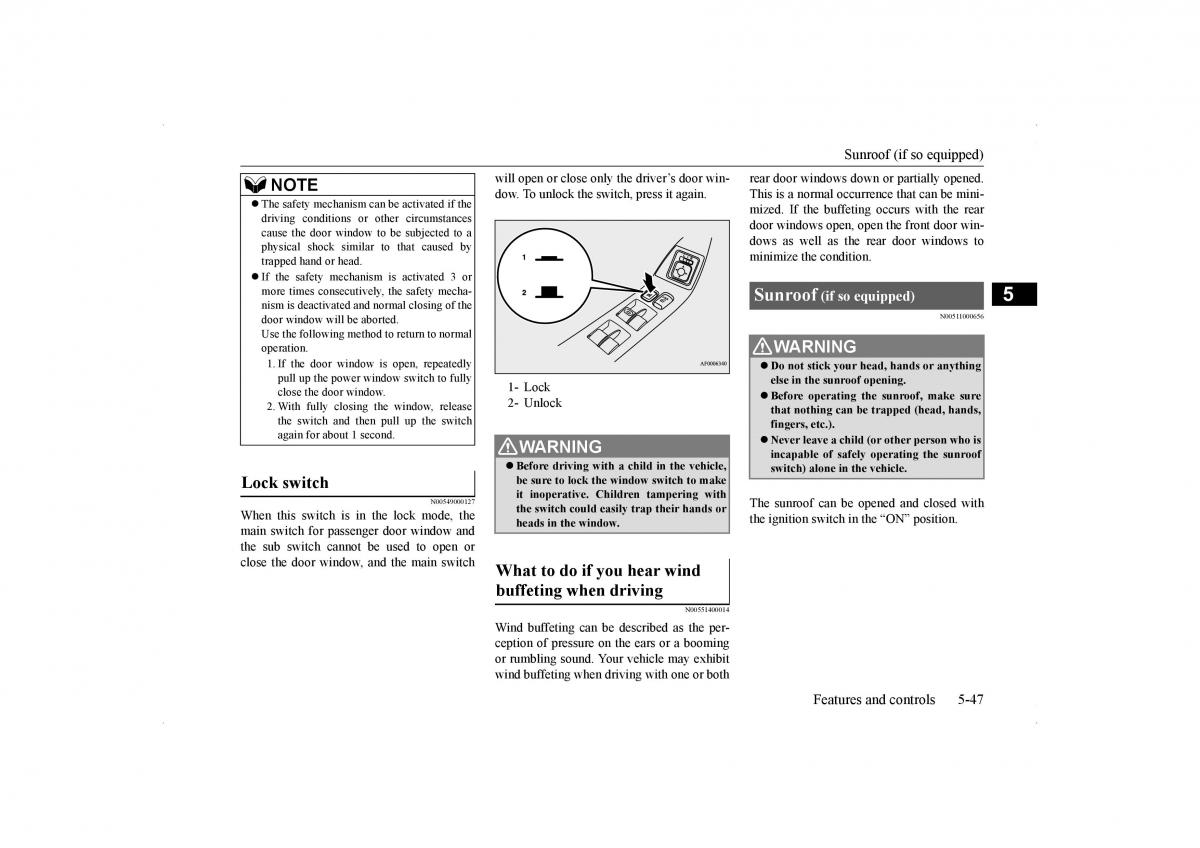 Mitsubishi Lancer VIII 8 owners manual / page 114