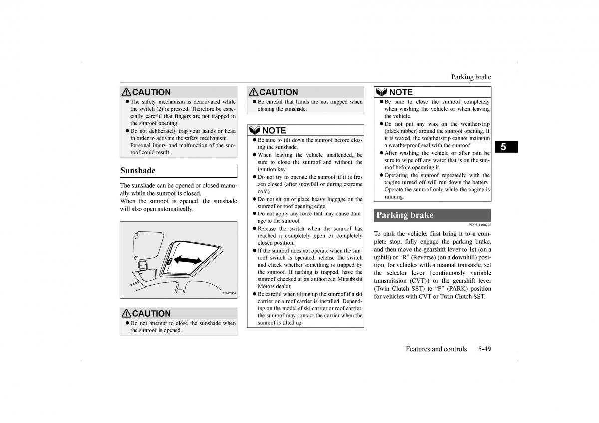 Mitsubishi Lancer VIII 8 owners manual / page 116