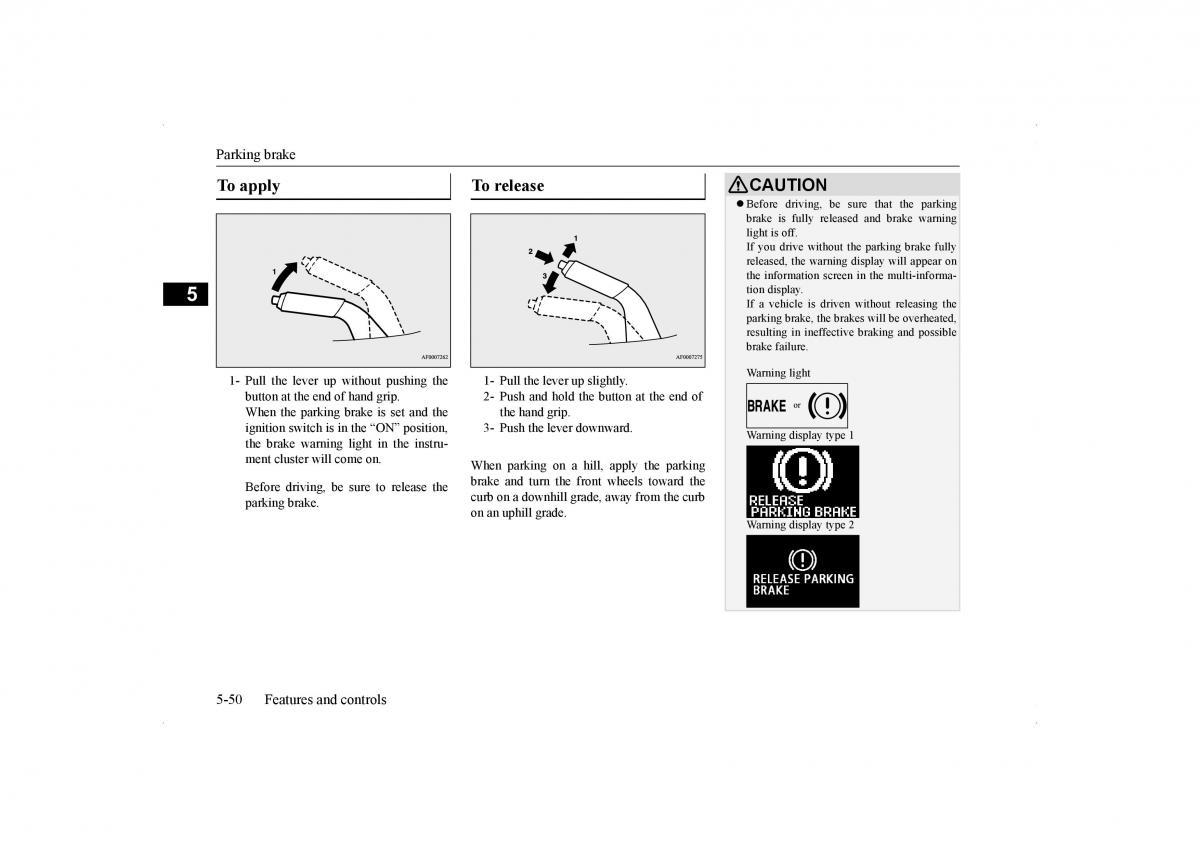 Mitsubishi Lancer VIII 8 owners manual / page 117