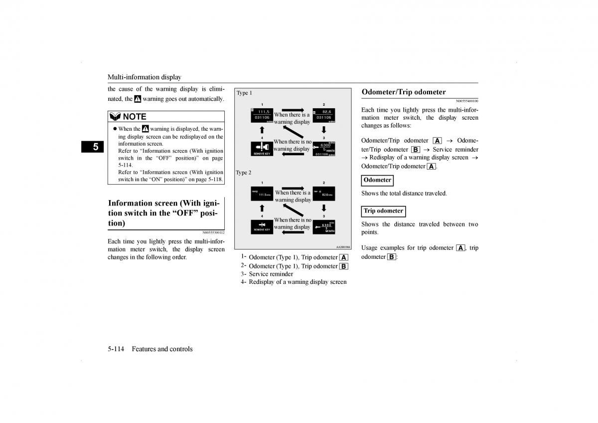 Mitsubishi Lancer VIII 8 owners manual / page 181