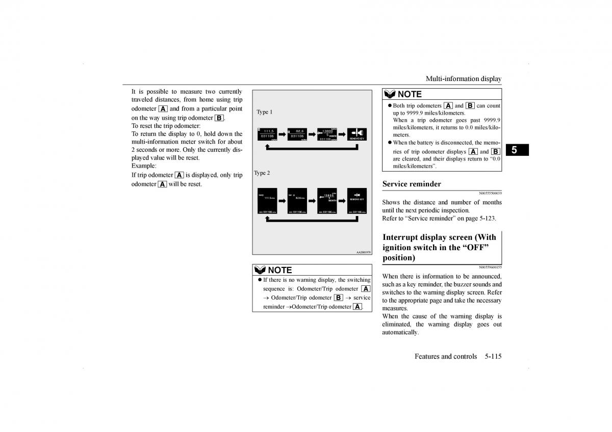 Mitsubishi Lancer VIII 8 owners manual / page 182