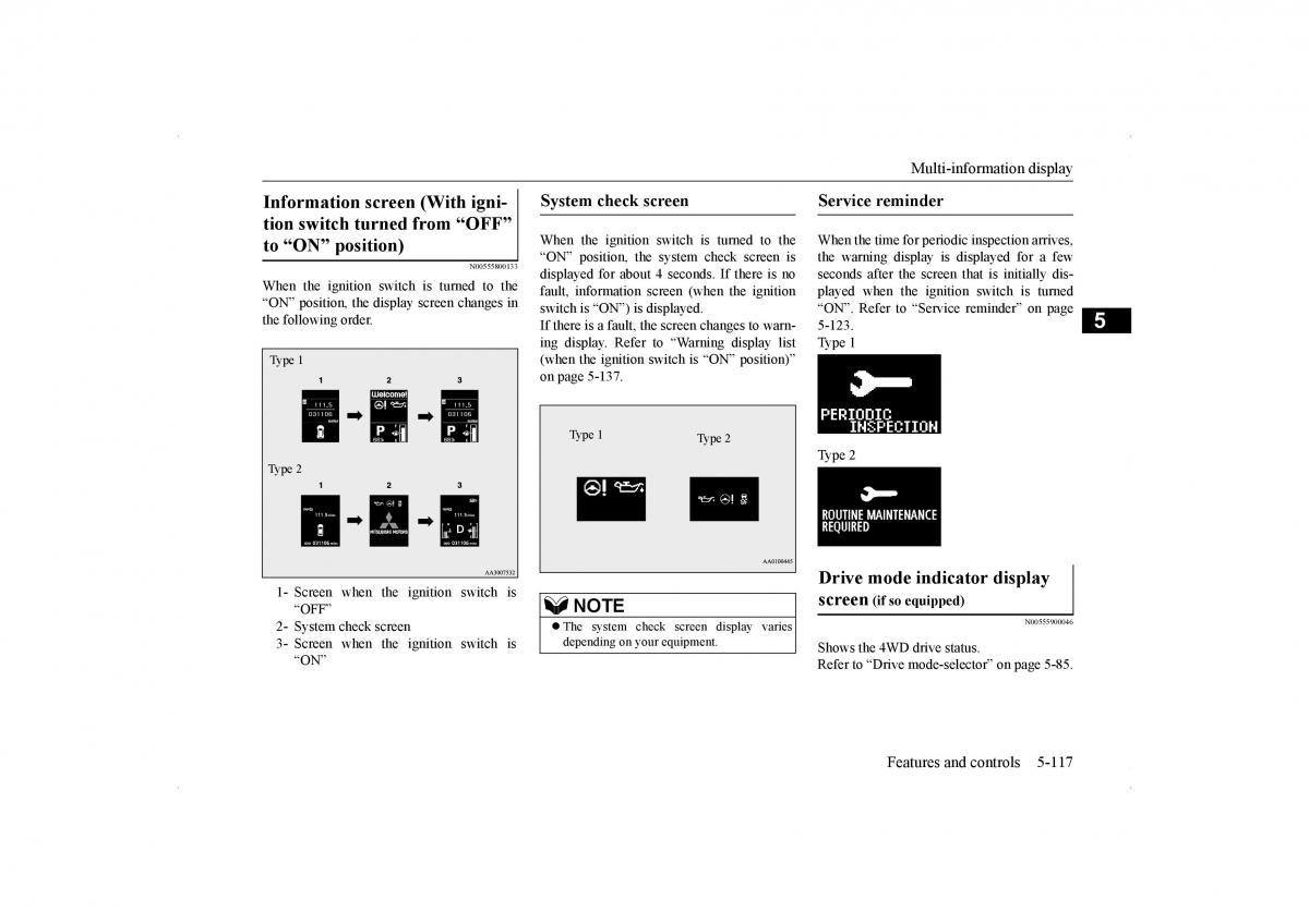 Mitsubishi Lancer VIII 8 owners manual / page 184