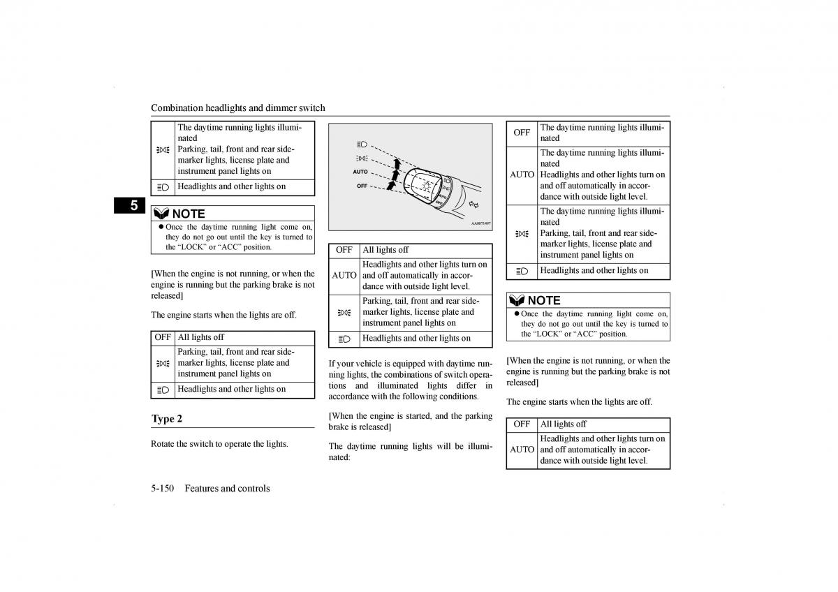 Mitsubishi Lancer VIII 8 owners manual / page 217