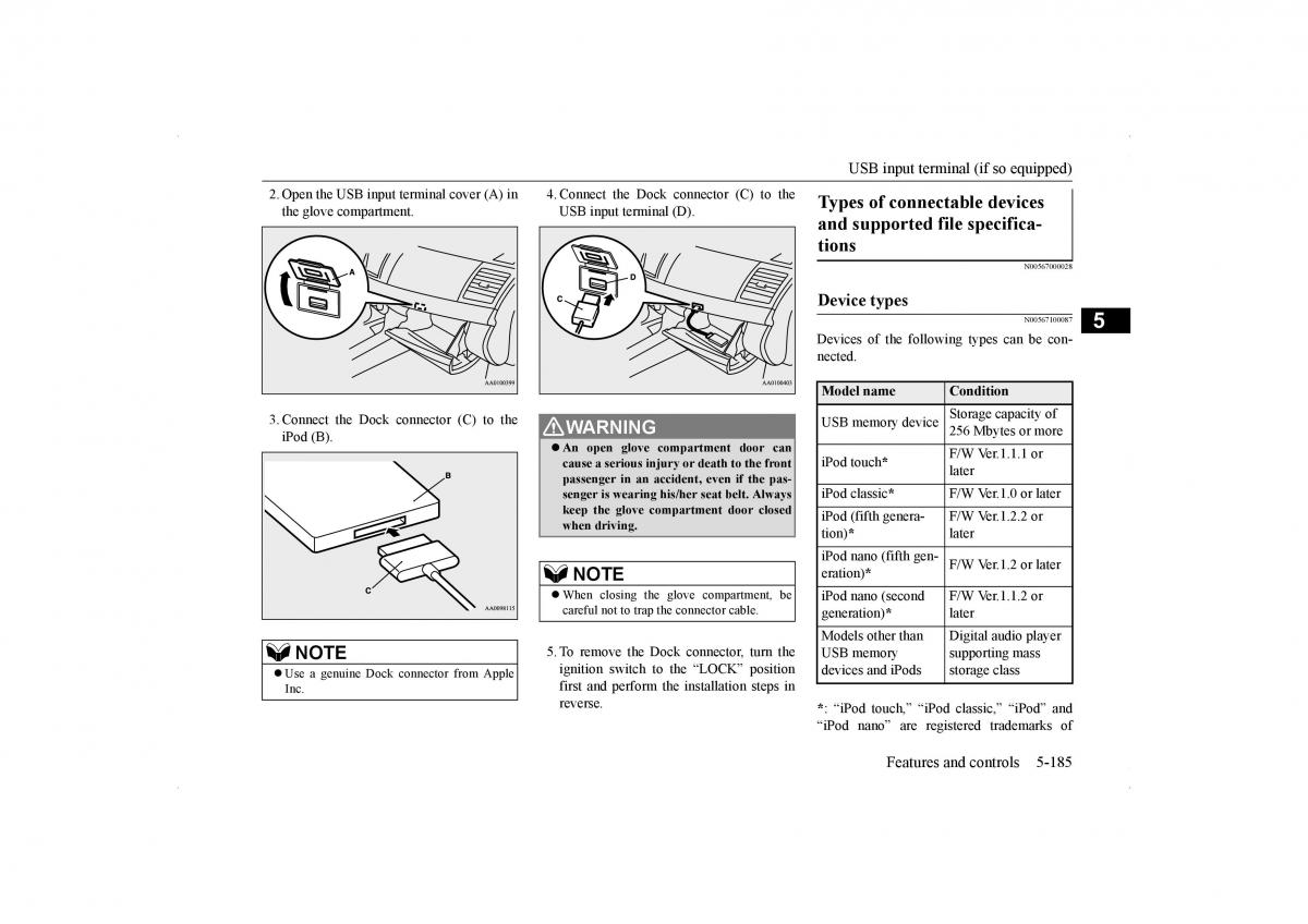 Mitsubishi Lancer VIII 8 owners manual / page 252