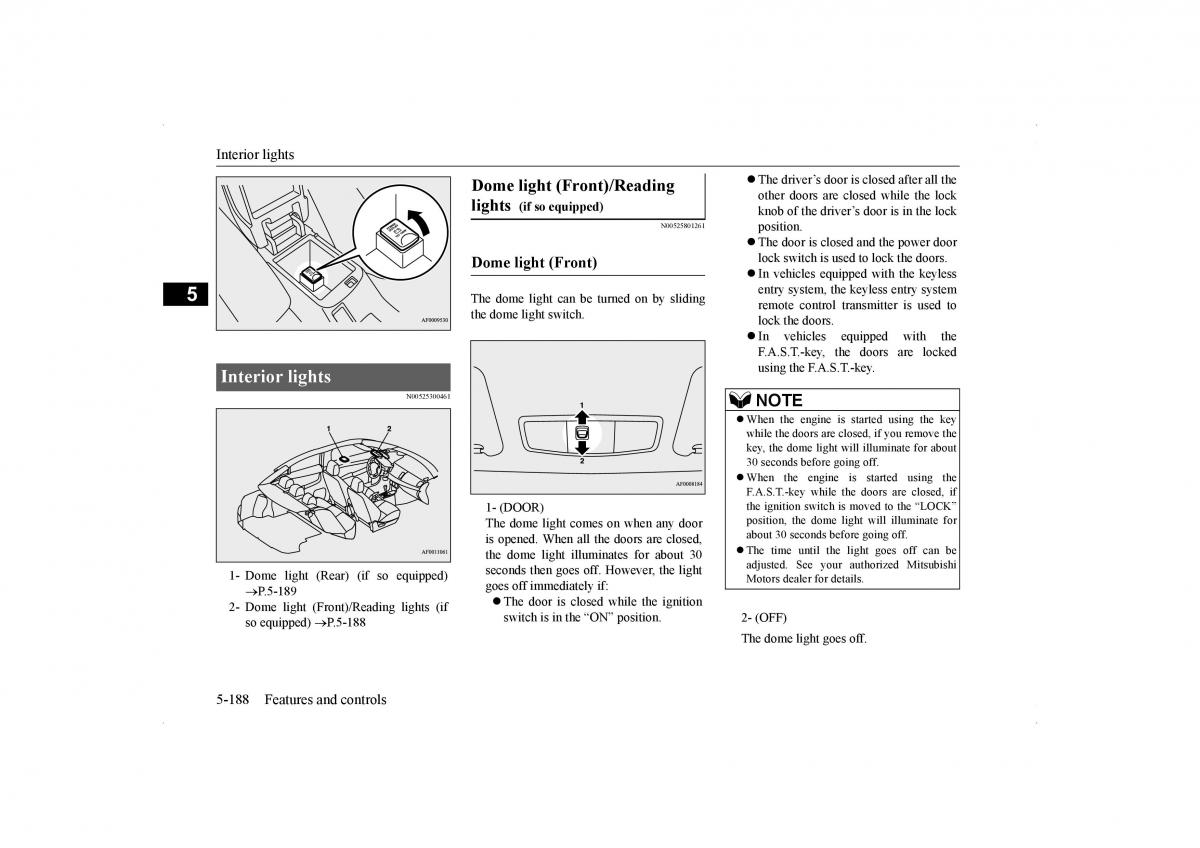 Mitsubishi Lancer VIII 8 owners manual / page 255