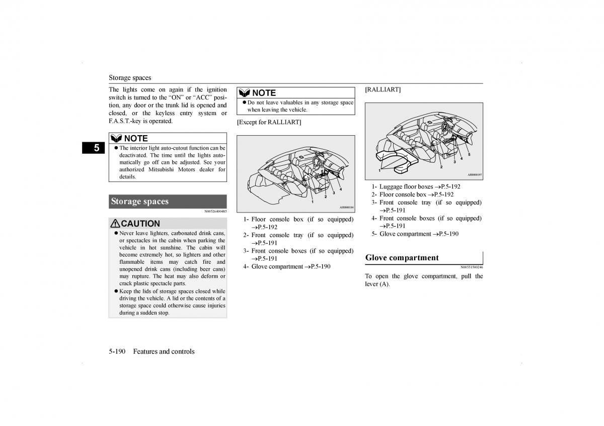 Mitsubishi Lancer VIII 8 owners manual / page 257