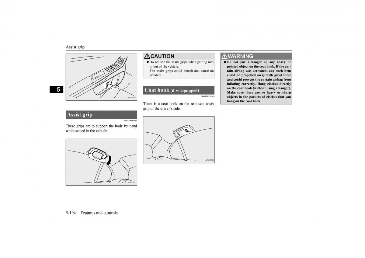 Mitsubishi Lancer VIII 8 owners manual / page 261