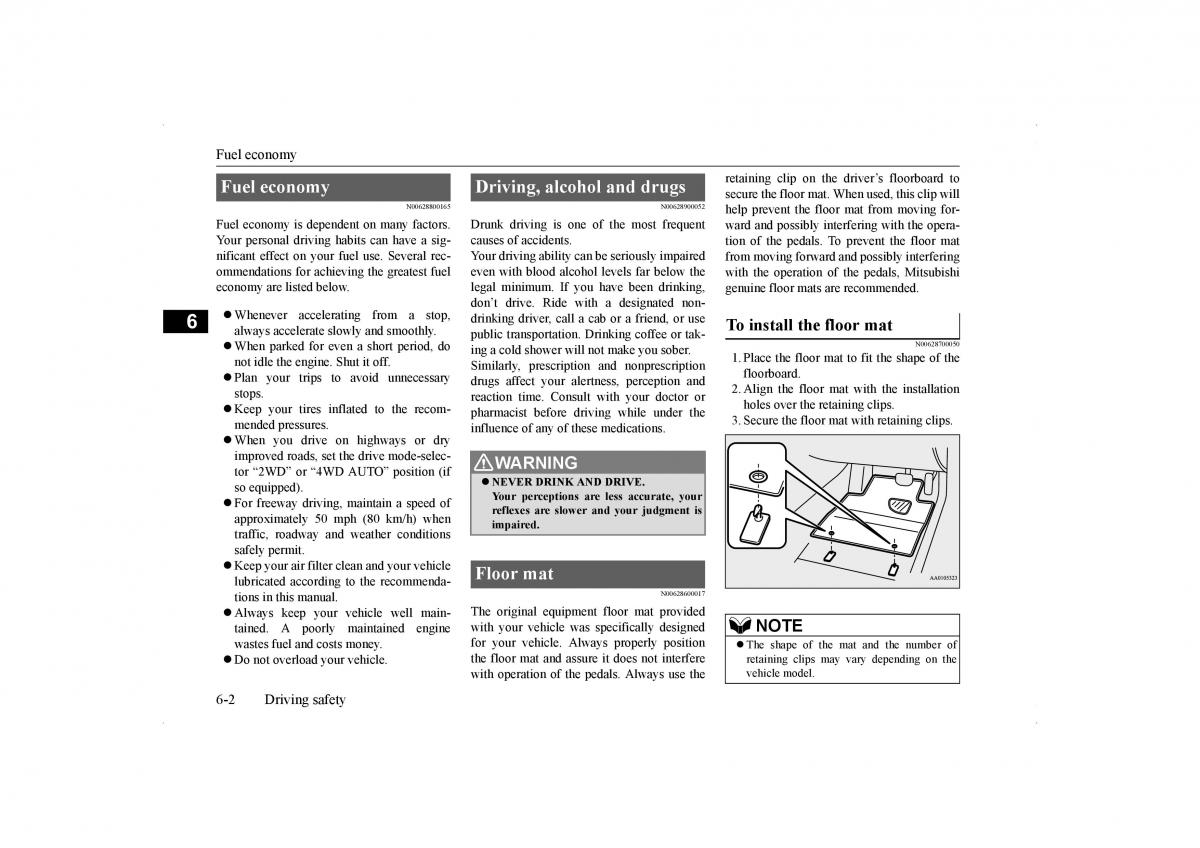 Mitsubishi Lancer VIII 8 owners manual / page 263