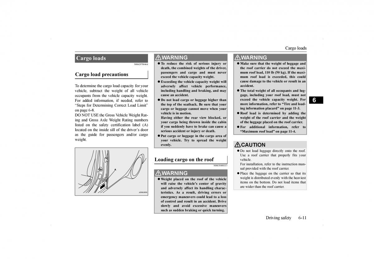 Mitsubishi Lancer VIII 8 owners manual / page 272