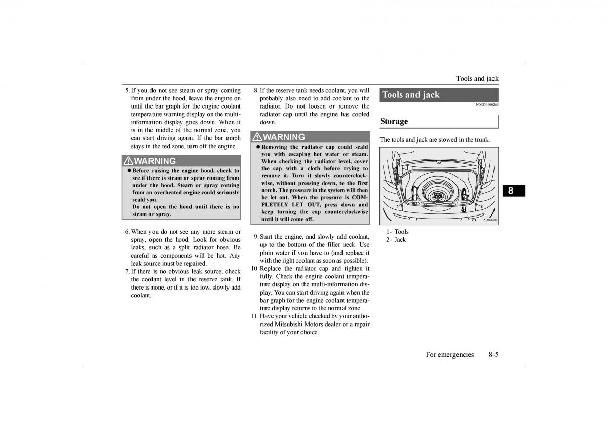 Mitsubishi Lancer VIII 8 owners manual / page 346