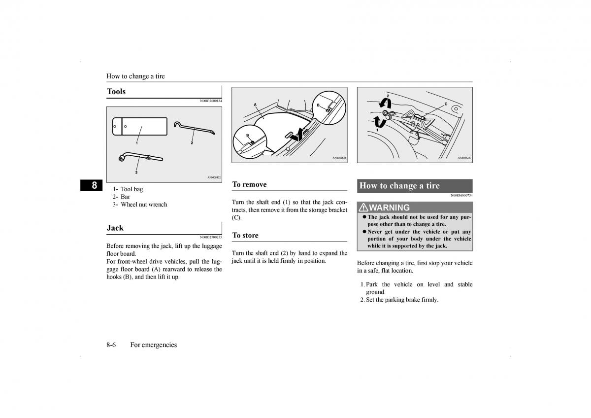 Mitsubishi Lancer VIII 8 owners manual / page 347