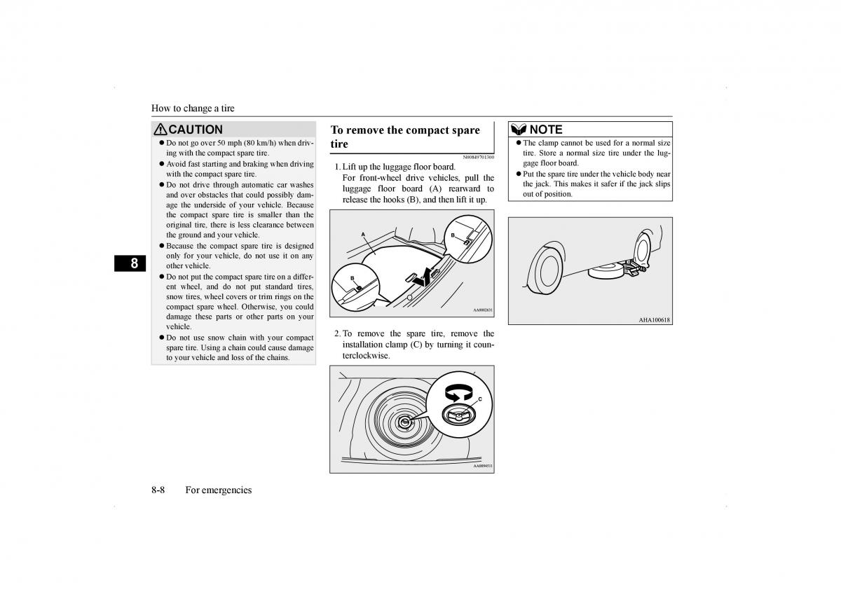 Mitsubishi Lancer VIII 8 owners manual / page 349