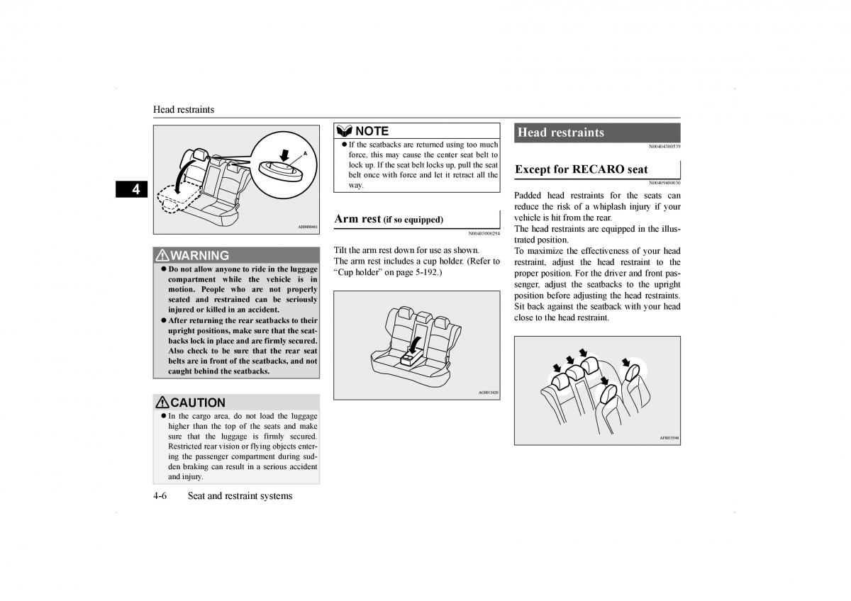 Mitsubishi Lancer VIII 8 owners manual / page 35