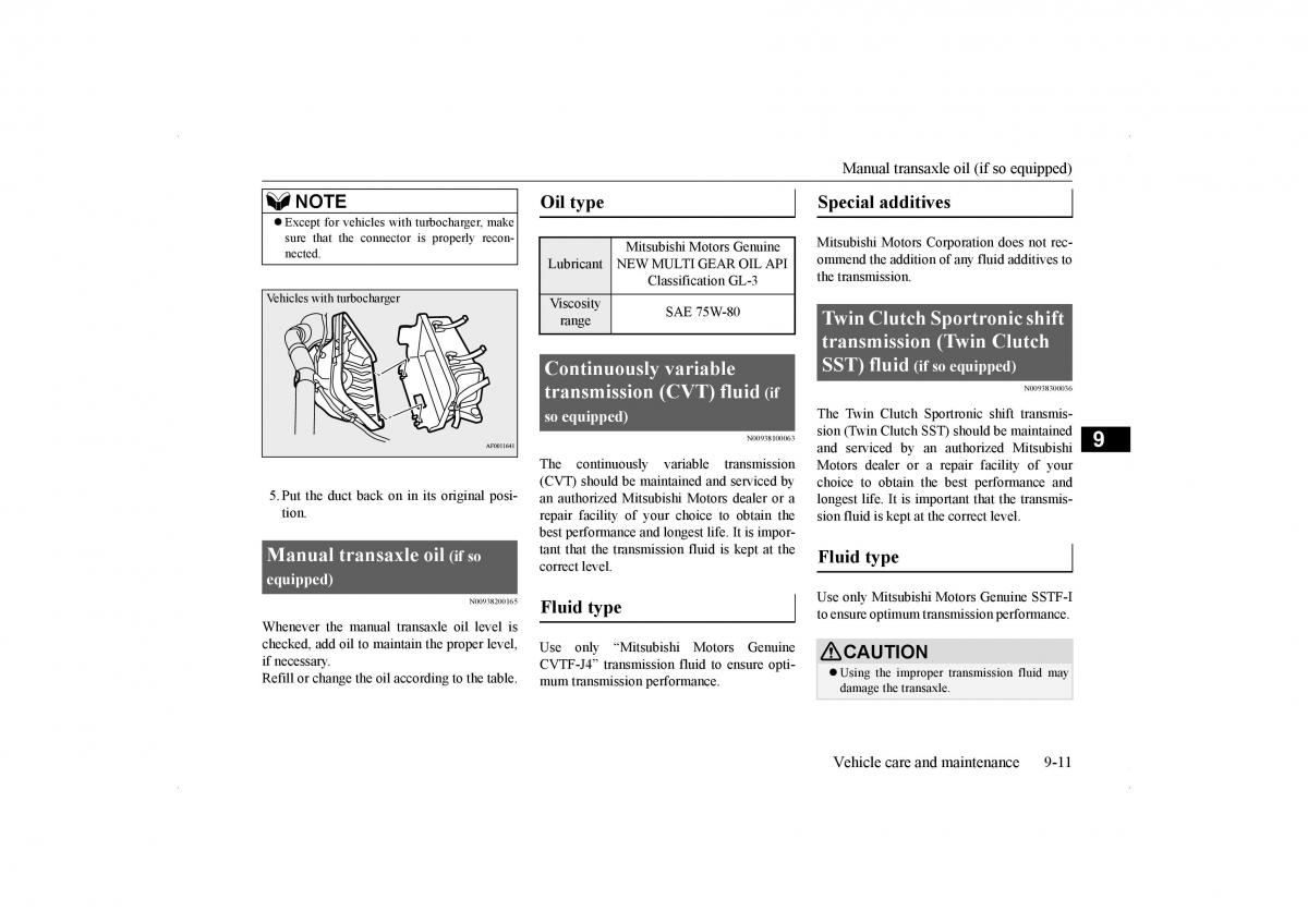 Mitsubishi Lancer VIII 8 owners manual / page 370