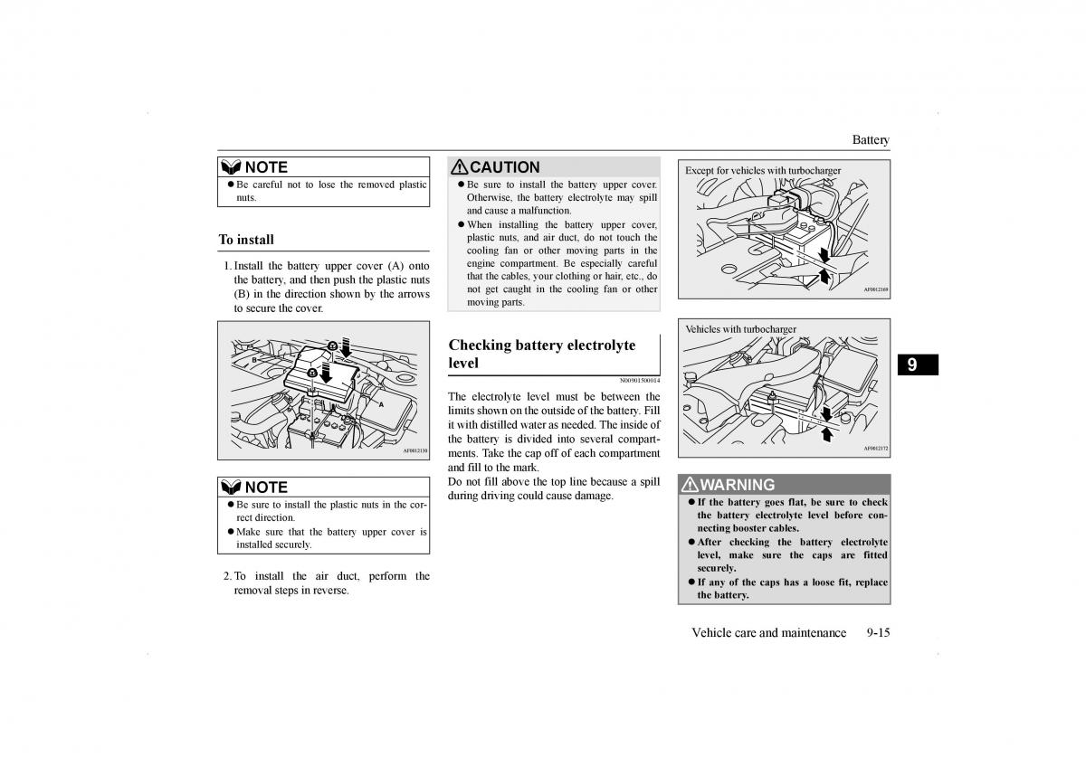 Mitsubishi Lancer VIII 8 owners manual / page 374