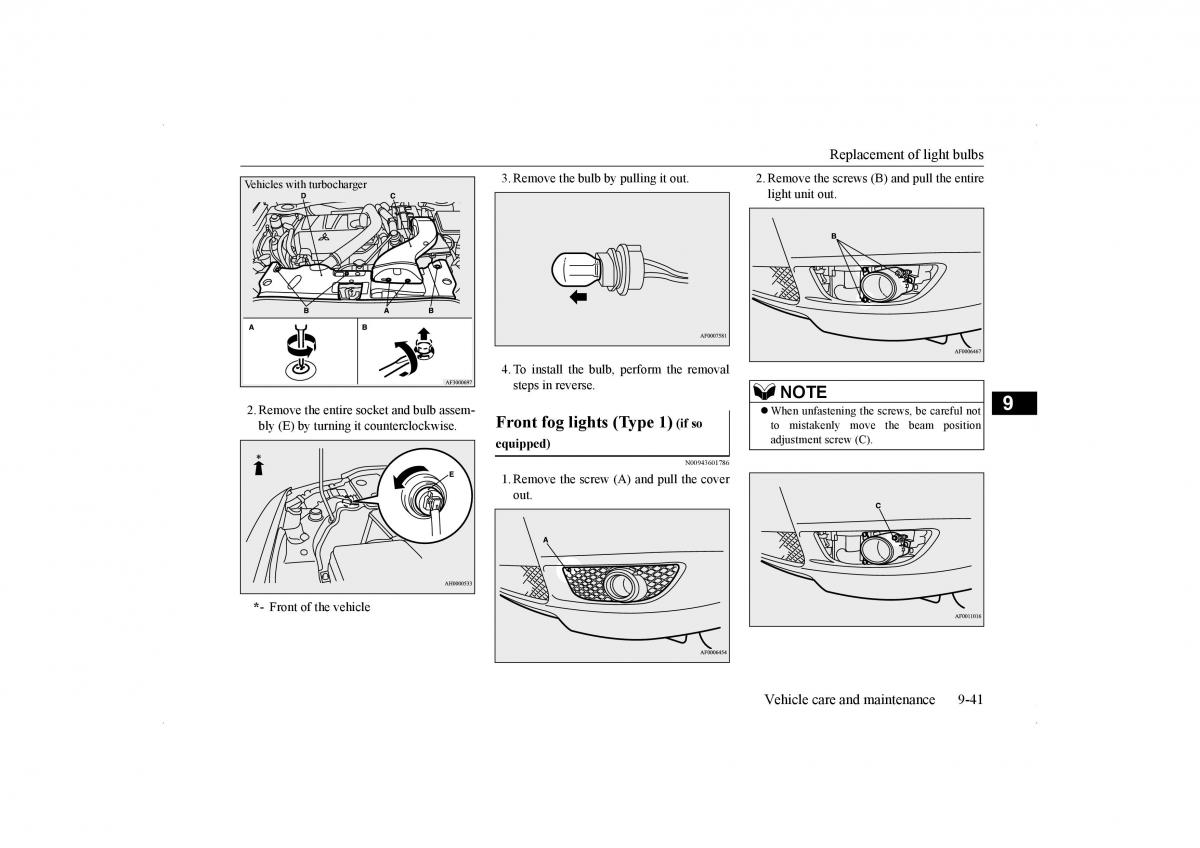 Mitsubishi Lancer VIII 8 owners manual / page 400