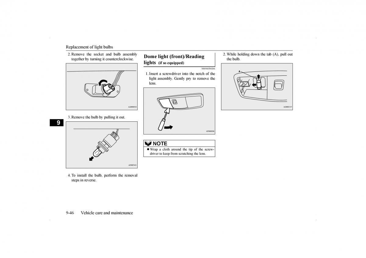 Mitsubishi Lancer VIII 8 owners manual / page 405