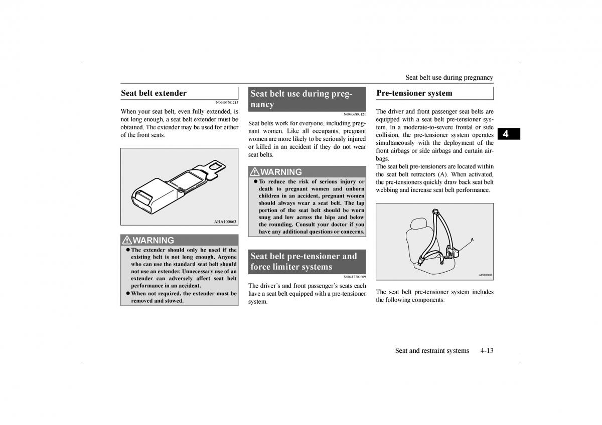 Mitsubishi Lancer VIII 8 owners manual / page 42