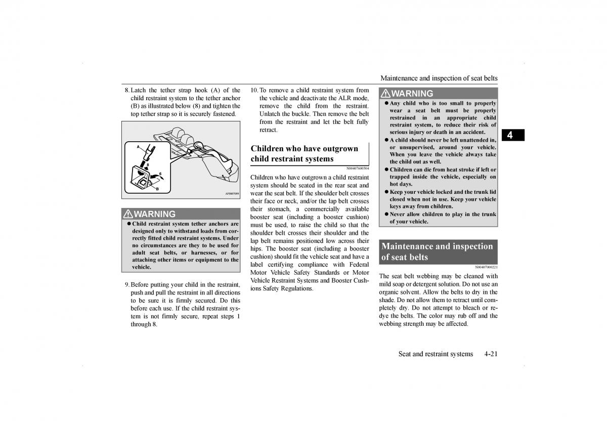 Mitsubishi Lancer VIII 8 owners manual / page 50