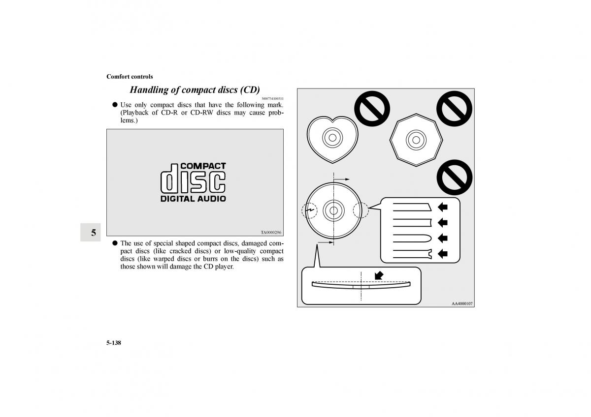 Mitsubishi Lancer Sportback VIII 8 owners manual / page 551