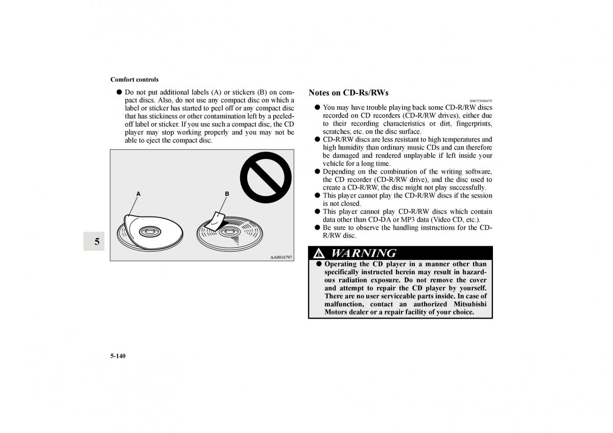 Mitsubishi Lancer Sportback VIII 8 owners manual / page 553